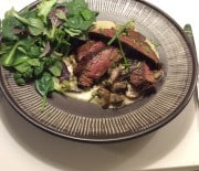 Steak på svampebund